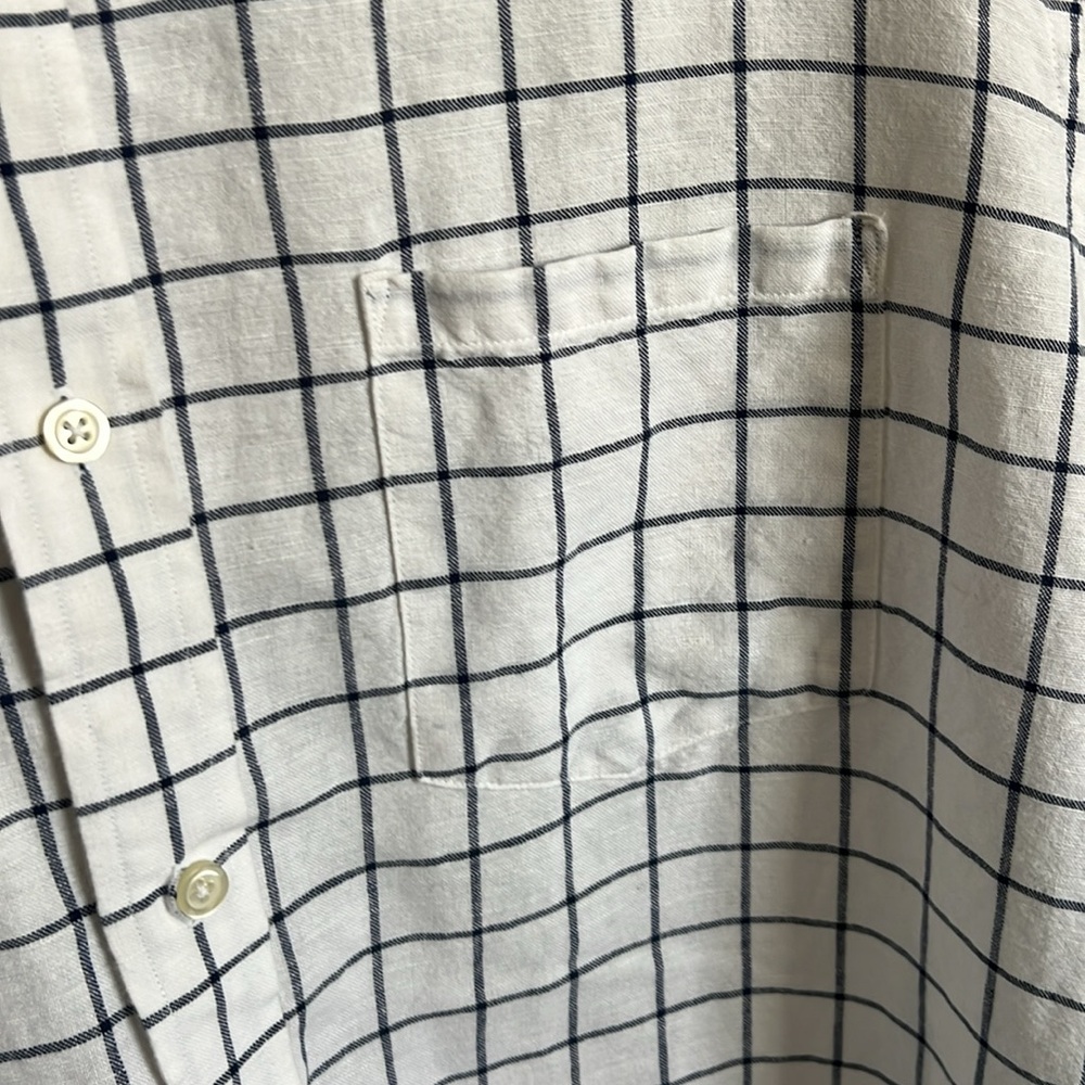 Banana Republic white and blue XL - Picture 6 of 12